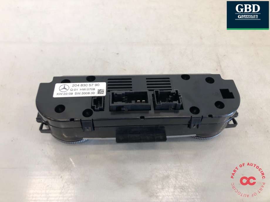 Varmeapparat betjening til Mercedes GLK 2008-2015 (X204) (X204) (A 204 830 57 90|A 204 830 05 90|)