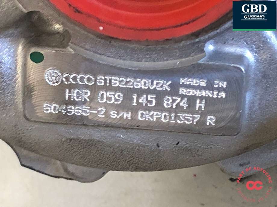 Turbo til Porsche Panamera 2009-2017 (Type I) (970) (970) (958 123 025 12|958 123 025 11 |059 145 874 H|958 123 025 10)