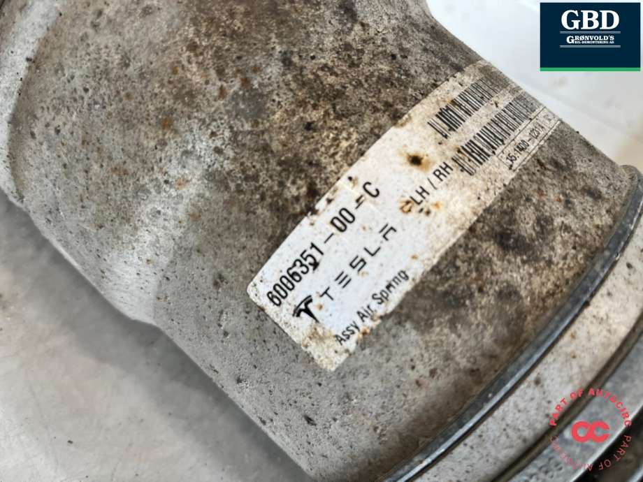 Fjær foran nivå luftpute/belg til Tesla Model S 2013-2016 (Fase 1)  (6006351-00-C|6006351-00-D|)