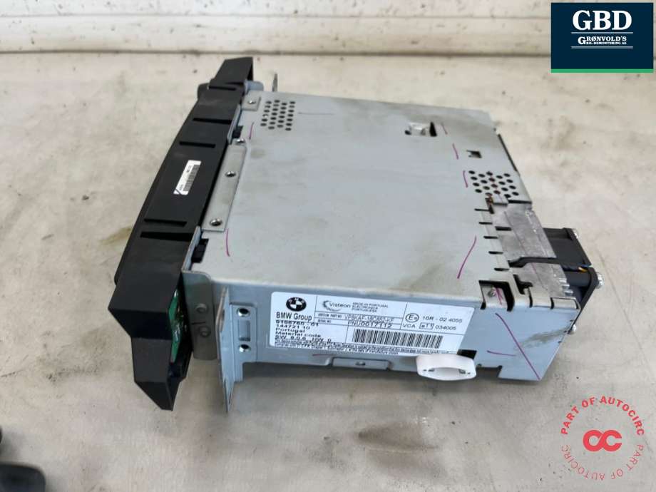 Bilstereo CD-veksler til BMW 5-Serie 2003-2010 (E60/E61) (E60/E61) (65 12 9 133 077|65 12 9 131 850|9196780-01)