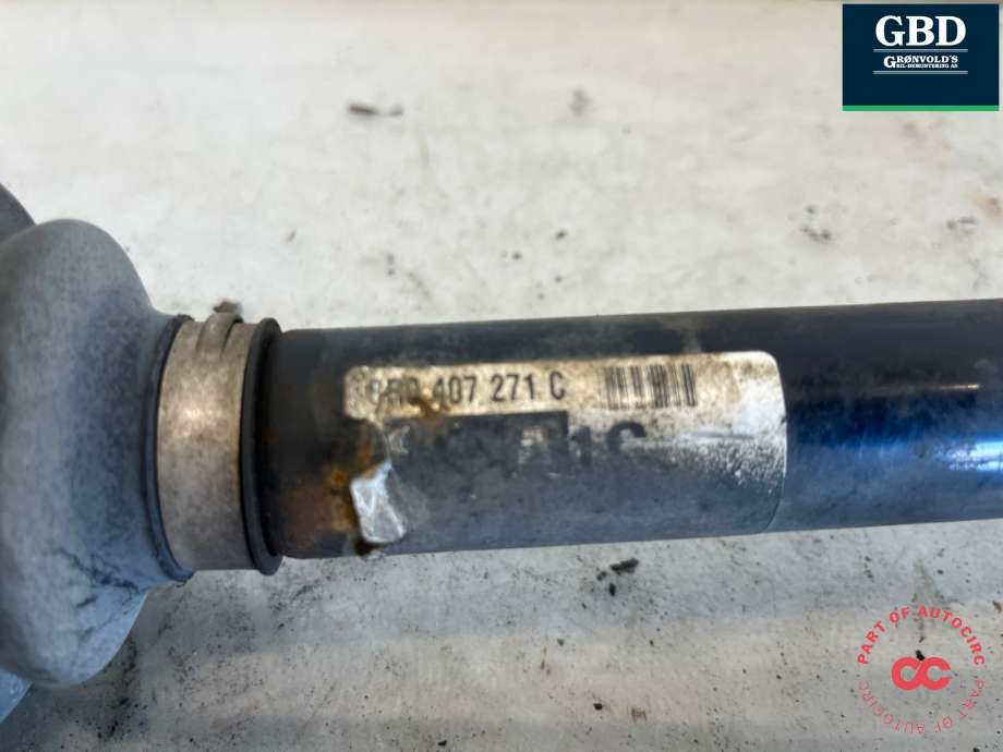 Drivaksel venstre foran, diesel/automat til Audi Q5 2008-2012 (Type I, Fase 1)  (8R0 407 271 C|8R0 407 271 CX|)