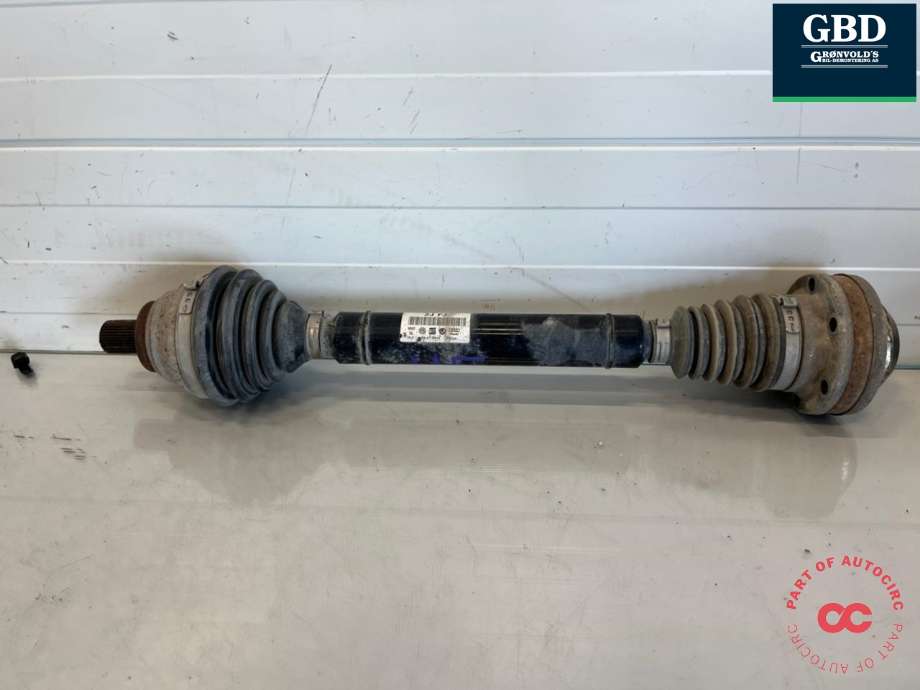 Drivaksel høyre foran, diesel/manuell til Audi A3 2009-2012 (Type II, Fase 2)  (1K0 407 272 CR|1K0 407 452 TX|1K0 407 272 JF)