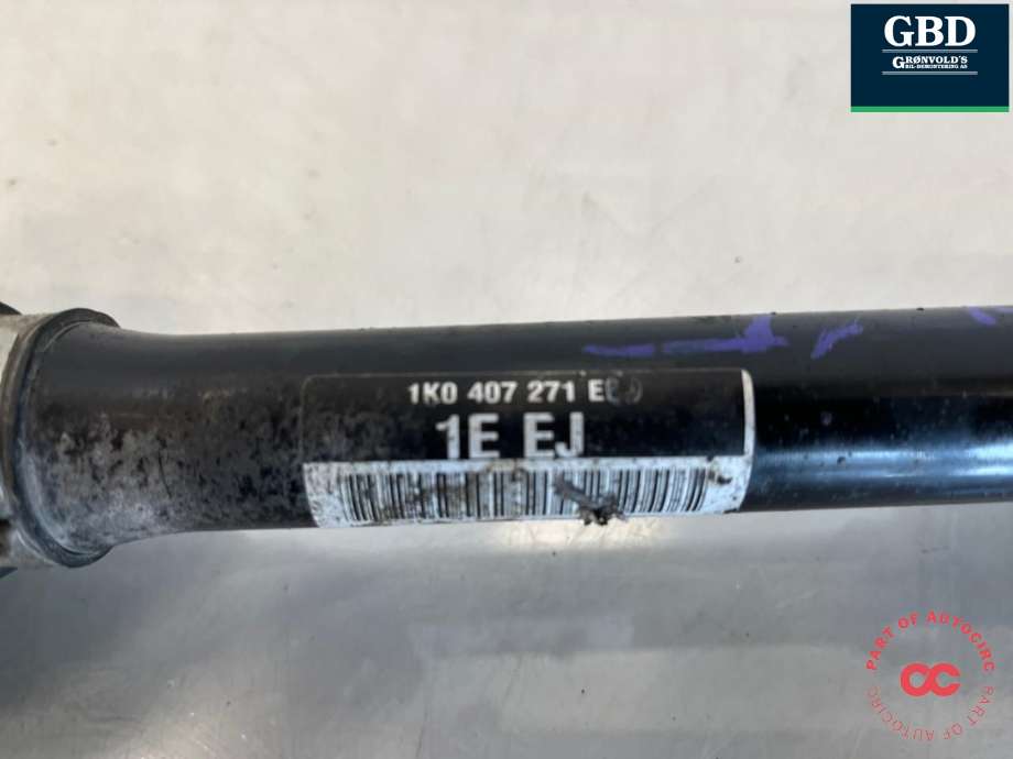 Drivaksel venstre foran, diesel/manuell til Audi A3 2009-2012 (Type II, Fase 2)  (3C0 407 271 AJ|1K0 407 271 EE|1K0 407 451 TX | 1K0 407 271 LJ |1K0 407 761 SX)