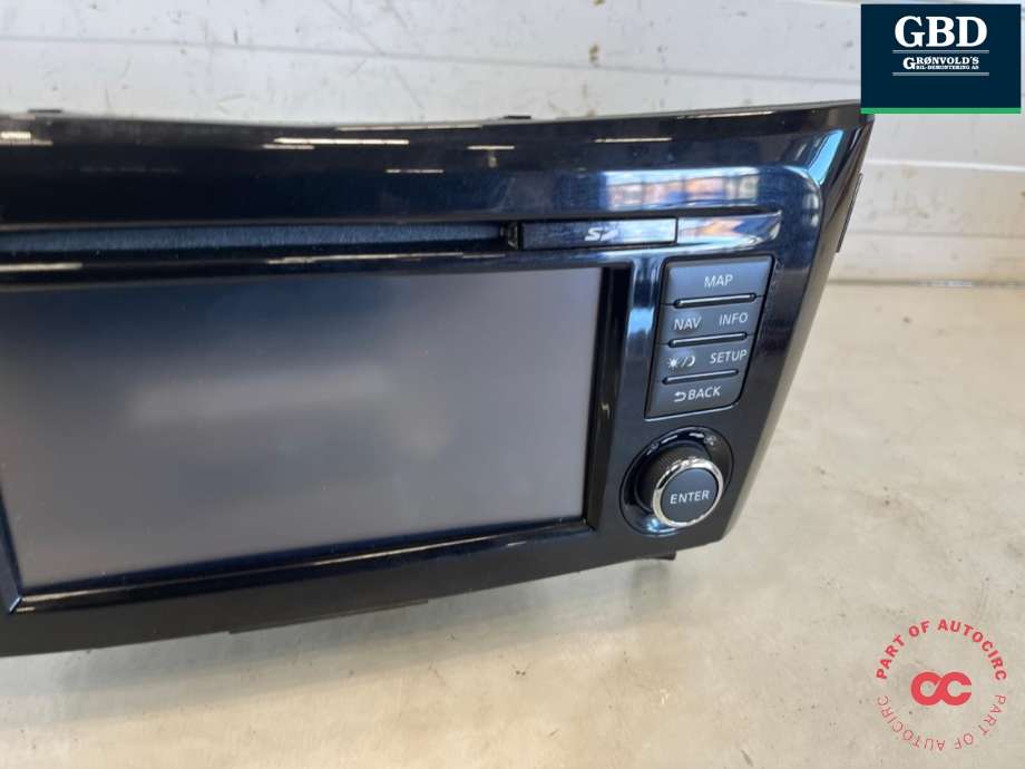 Bilstereo navigasjon skjerm til Nissan Qashqai 2014-2021 (Type II)  (259154ET3A|)