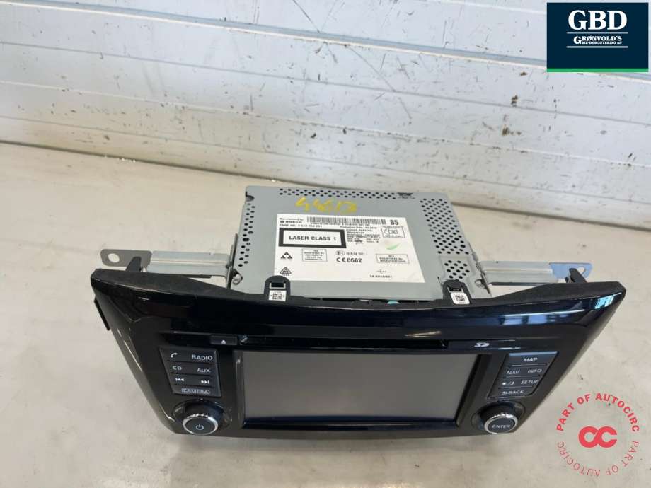 Bilstereo navigasjon skjerm til Nissan Qashqai 2014-2021 (Type II)  (259154ET3A|)