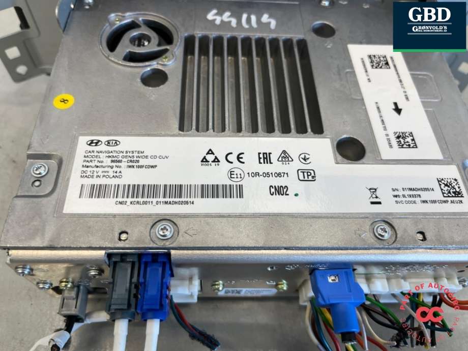 Bilstereo navigasjon skjerm til Kia XCeed 2021-->> (SUV) (SUV) (96560CR020WK|)