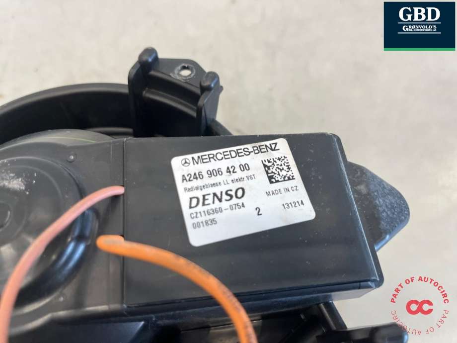 Varmeapparat motor til Mercedes CLA 2013-2019 (C117) (C117) (A 246 906 16 01|A 246 906 42 00|)