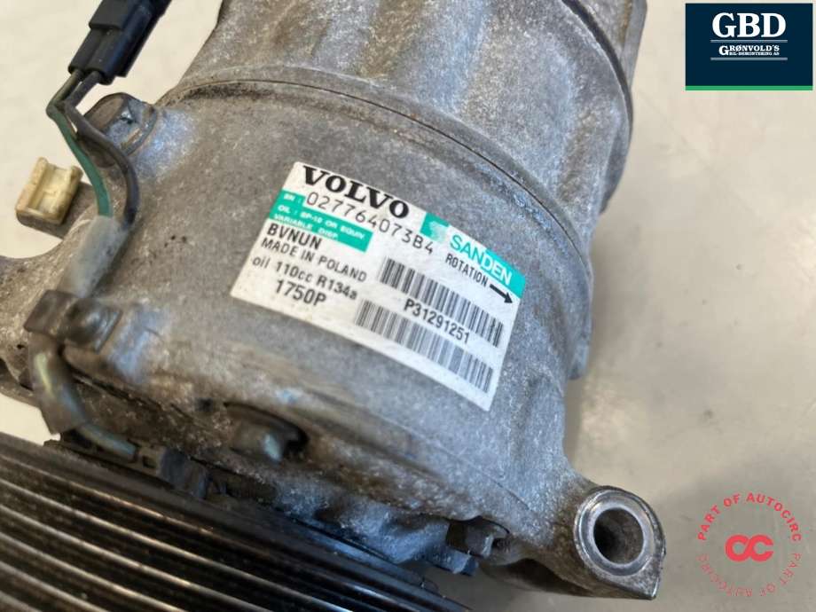 Aircondition kompressor til Volvo V40 2012-2019  (36001128|)