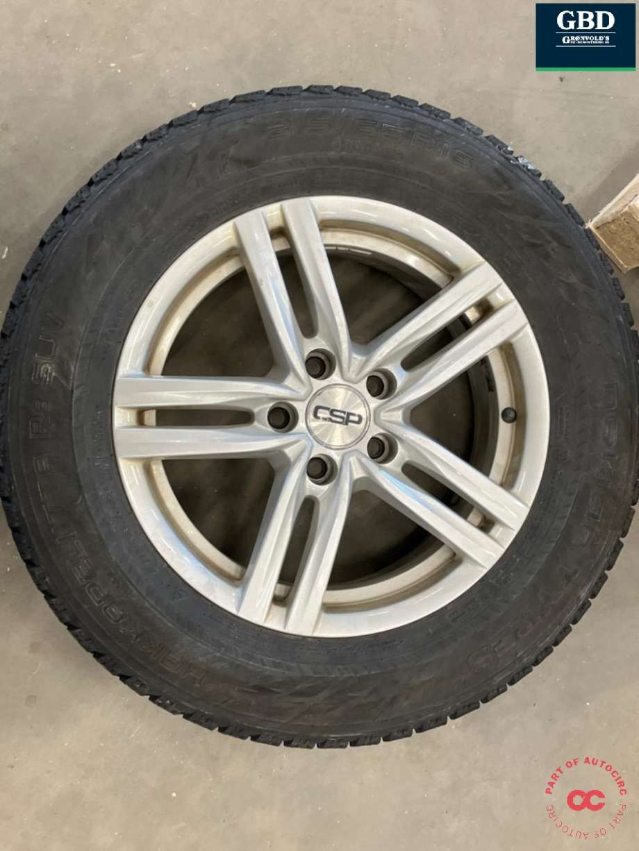 Hjulsett aluminium vinter til VW Tiguan 2007-2011 (Type I, Fase 1)  (NO PART ID|215/65-16 PIGGFRI|)