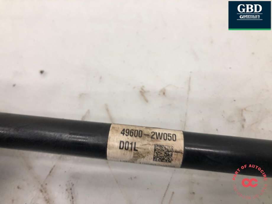 Drivaksel venstre bak, diesel/automat til Hyundai Santa Fe 2012-2020 (Type III) (49600 2W050|)