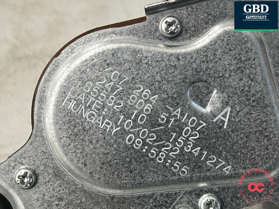Viskermotor bakrute til Mercedes EQB 2022-->> (A 247 906 51 02|A 407 264- A107|)