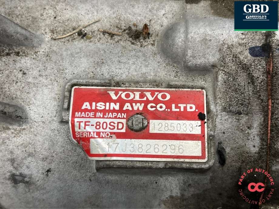 Girkasse automat til Volvo V60/V60 CC 2013-2018 (Type I, Fase 2)  (36050600|1285033|)