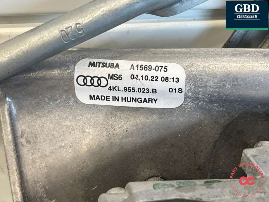 Viskermotor frontrute komplett m/overføring til Audi e-tron 2018-->>  (4KL 955 023 B|)