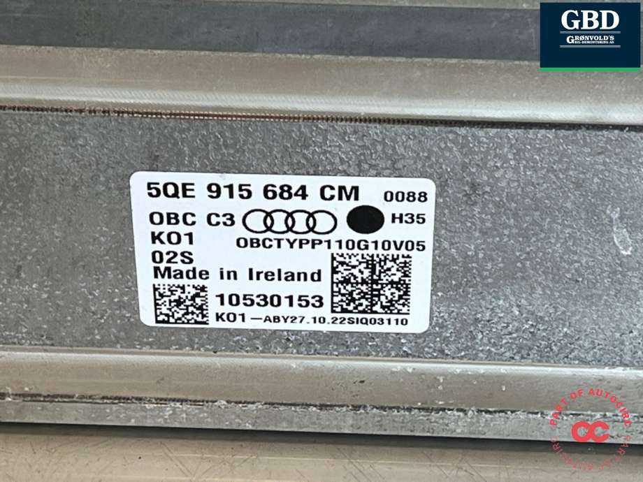 Batterilader (OBC - On Board Charger) til Audi e-tron 2018-->> (5QE 915 684 CM|)