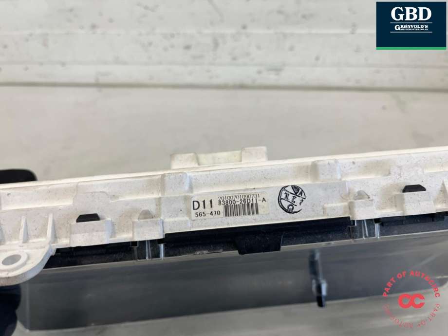Instrumentpanel til Toyota Hiace 2007-2012 (Fase 3) (5540426290C0|5541126140C0|)