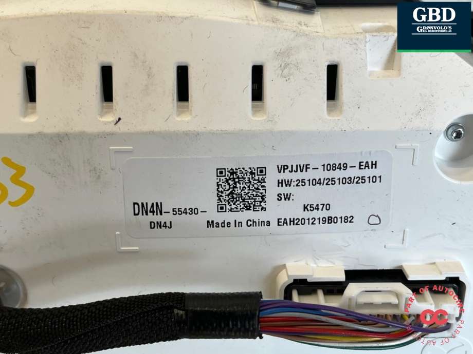 Instrumentpanel til Mazda MX-30 2020-->> (DN4N55430|)