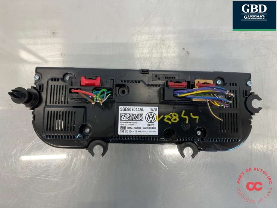 Varmeapparat betjening til VW Passat 2015-2019 (Fase 1) (B8) (B8) (5GE 907 044 AL WZU|5GE907044AL|)