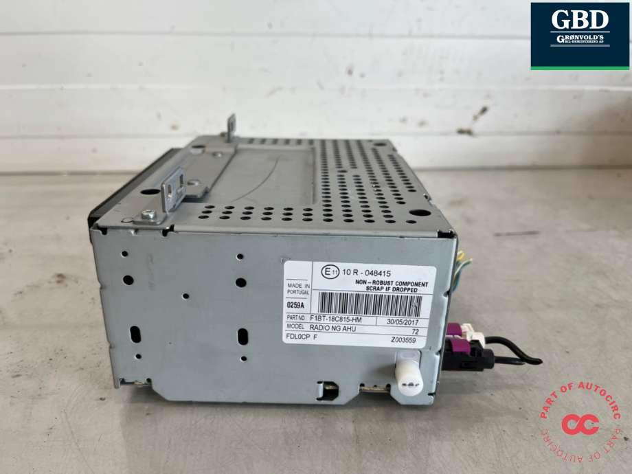 Bilstereo til Ford Transit Courier 2014-2018 (Type I, Fase 1) (2335493|F1BT-18C815-HR|10R-048415)