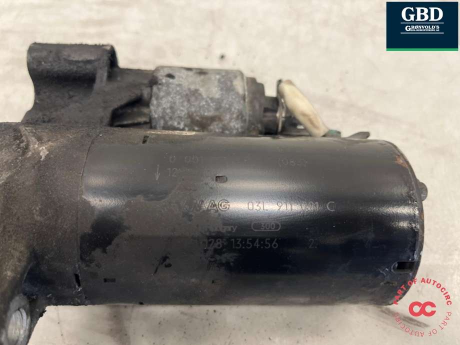 Starter diesel til Audi Q5 2012-2017 (Type I, Fase 2) (03L 911 021 H|03L 911 021 C|03L 911 021 CX | 03L 911 021 HX)