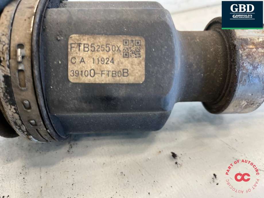 Drivaksel høyre foran, diesel/automat til Mazda 6 2015-2018 (Type III, Fase 2) (FTB52550X|)