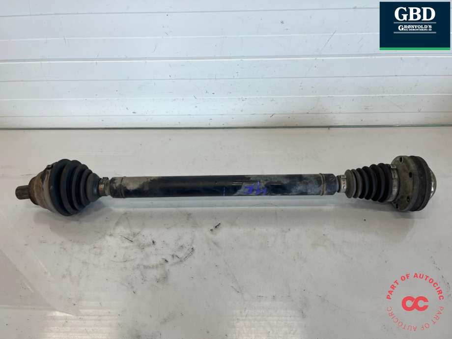 Drivaksel høyre foran, diesel/manuell til VW Caddy 2010-2015 (Type III, Fase 2) (3Q0 407 272 AB|2K0 407 272 E|2K0 407 272 EX)