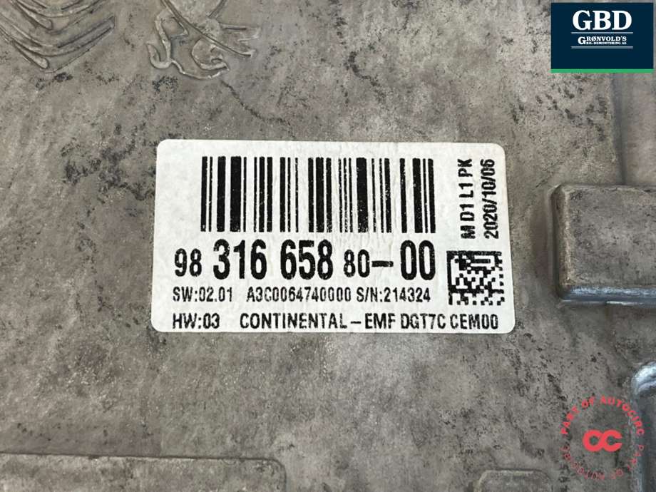 Bilstereo navigasjon skjerm til Toyota Proace 2016-->> (Type II)  (SU001A8110|)