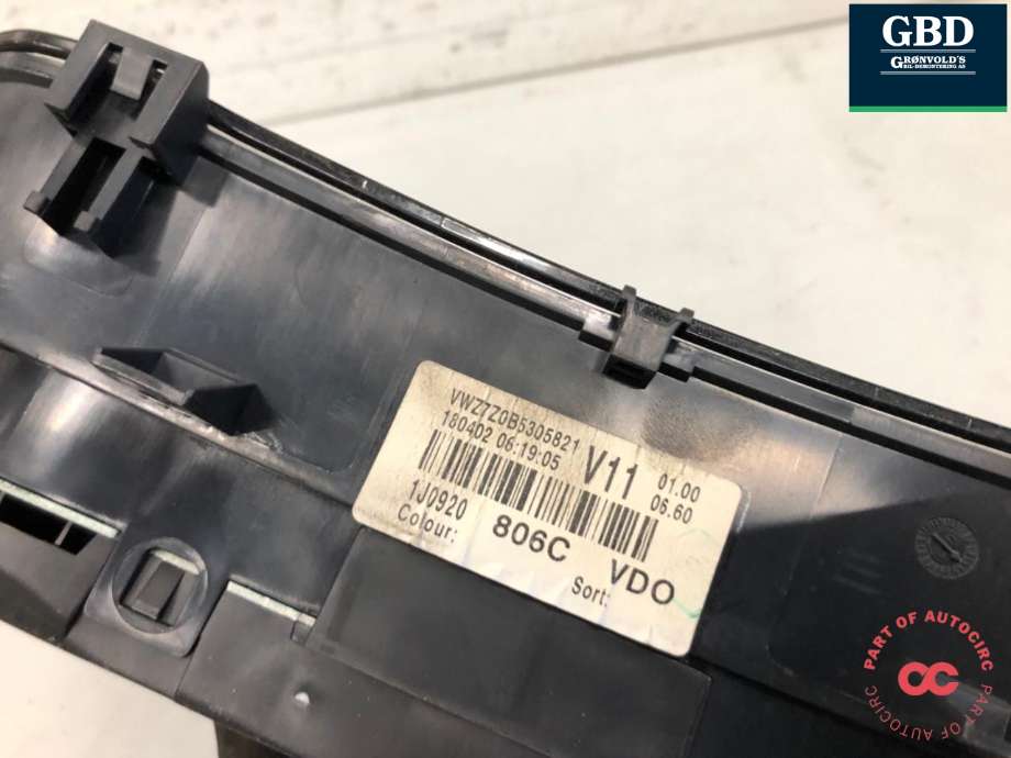 Instrumentpanel til VW Golf IV 1998-2003  (1J0 920 806 C|1J0 920 806 CX|)