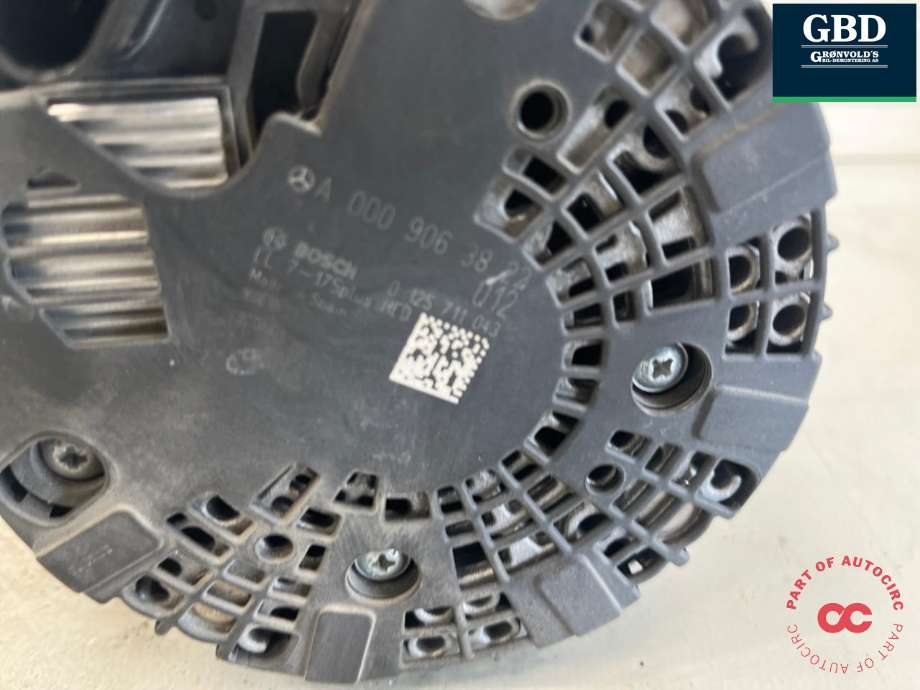 Dynamo diesel til Mercedes B-Klasse 2011-2018 (W246) (W246) (BOSCH|A 000 906 38 22|)