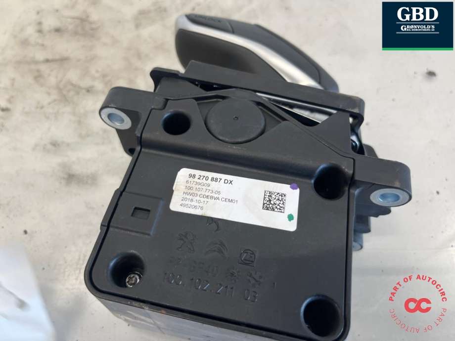 Girstang/girvelger automat til Peugeot 508 2018-->> (Type II)  (16 318 885 80|98270887DX|)