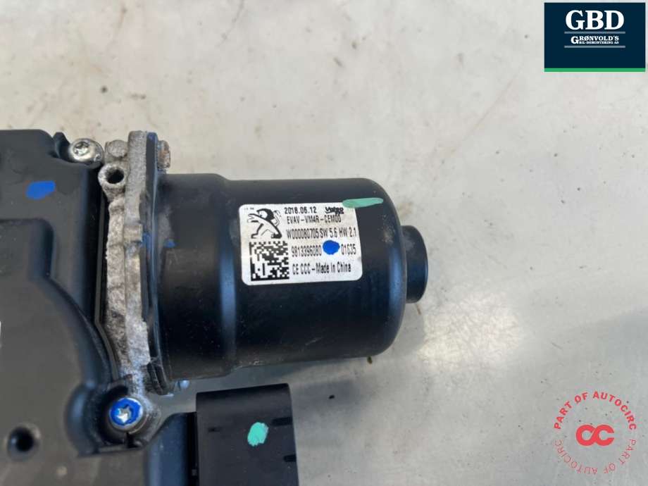 Viskermotor frontrute til Peugeot 508 2018-->> (Type II)  (98 133 960 80|)