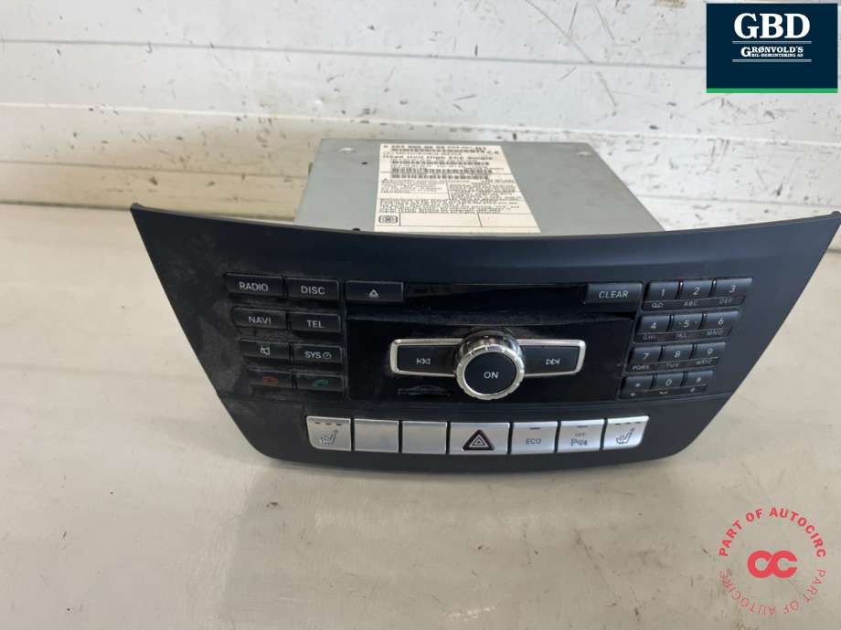 Bilstereo navigasjon til Mercedes C-Klasse, 2011-2014 (Fase 2) (W204) (W204) (A2049005908)