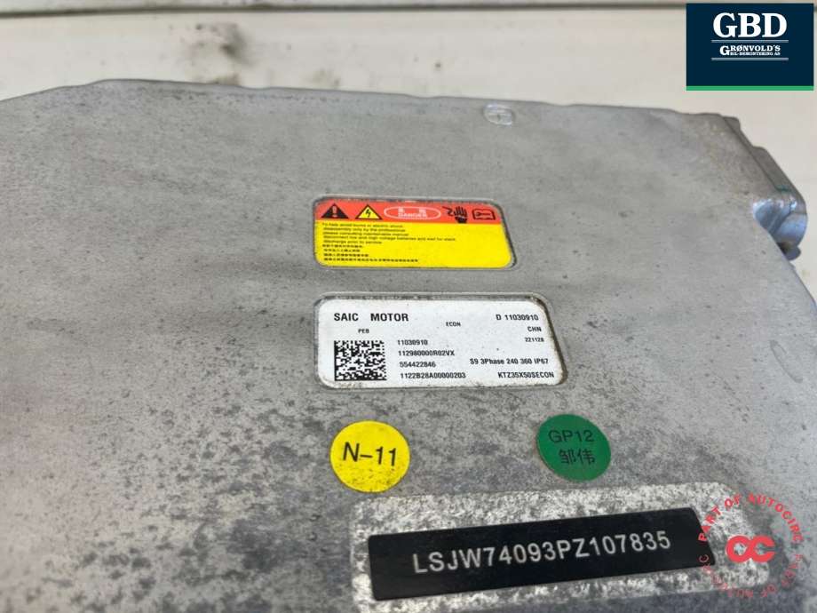 Batterilader (OBC - On Board Charger) til MG ZS EV 2022-->> (Type I, Fase 2) (11276088|)