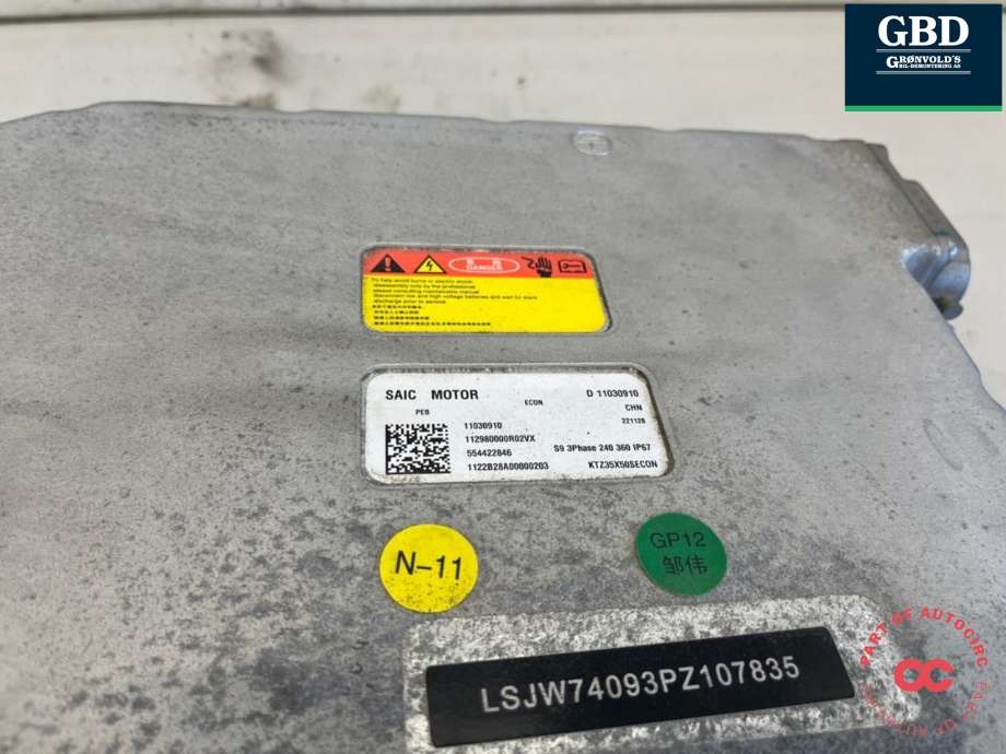 Batterilader (OBC - On Board Charger) til MG ZS EV 2022-->> (Type I, Fase 2) (11276088|)