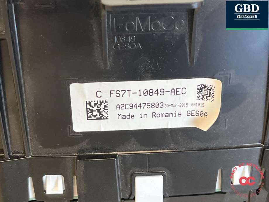 Instrumentpanel til Ford Mondeo 2014-2019 (Type V, Fase 1)  (2080483|GS7T-10849-AEC|C FS7T-10849-AEC| FS7T-10849-AEE)