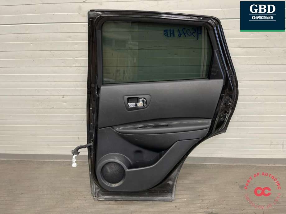Dør høyre bak til Nissan Qashqai 2010-2014 (Type I, Fase 2)  (H2100JD0MC|)
