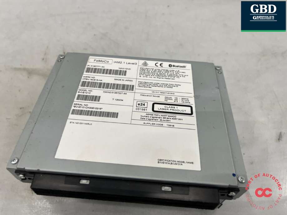 Bilstereo til Volvo V60/V60 CC 2013-2018 (Type I, Fase 2) (36051007|)
