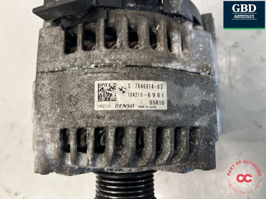 Dynamo diesel til BMW X3 2010-2017 (F25) (F25) (12 31 7 646 814|12 31 7 640 875|12 31 7 646 815)