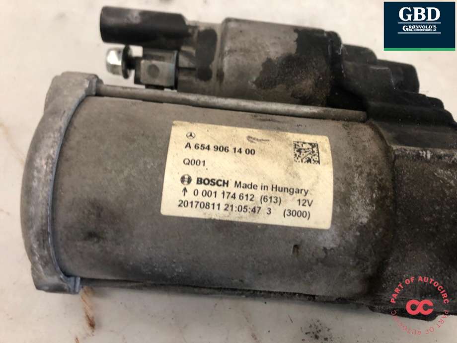 Starter diesel til Mercedes E-Klasse 2016-2023 (W213) (W213) (A 654 906 16 00|A 654 906 14 00|)