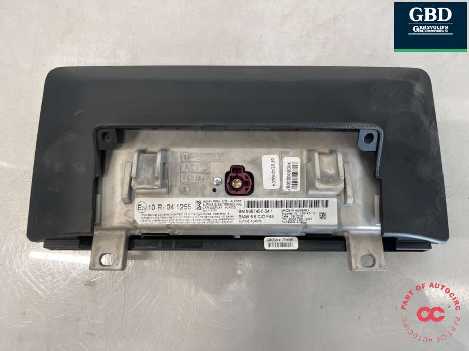 Bilstereo navigasjon skjerm til BMW 2-Serie, Active/Gran Tourer 2014-->> (F45/F46) (F45/F46) (65 50 9 387 450|10R 041255|15-25203Z)