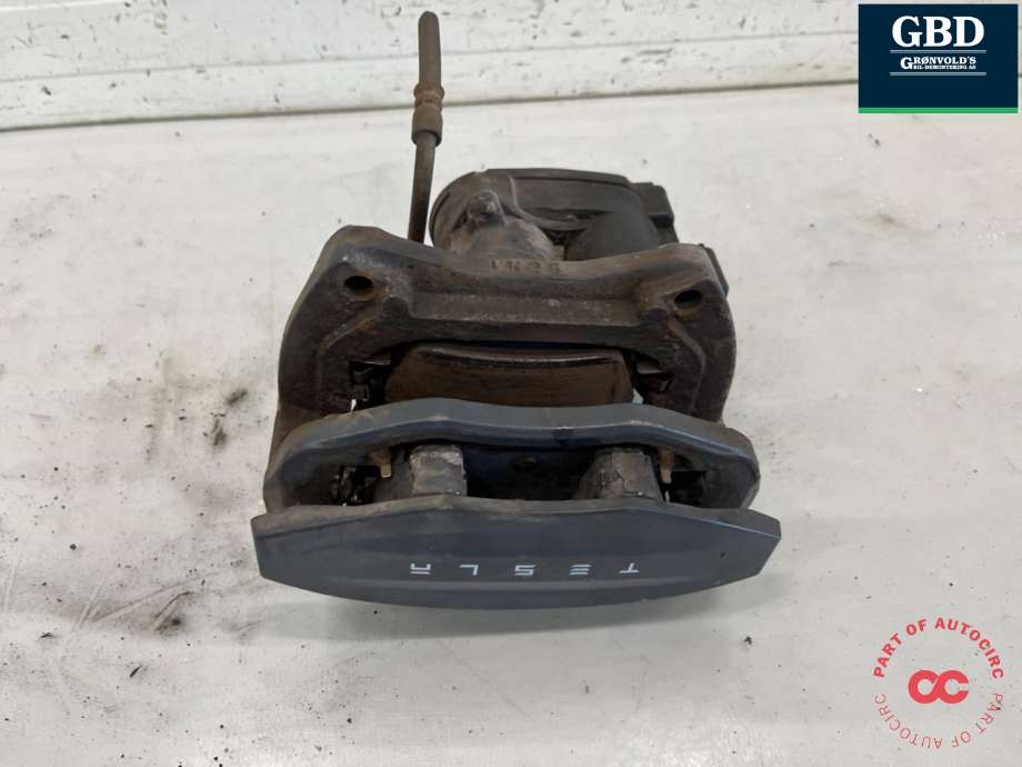 Bremsecaliper venstre bak, elektrisk til Tesla Model S 2016-2021 (Fase 2)  (1078541-00-B|1021252-00-D|1097414-00-A)