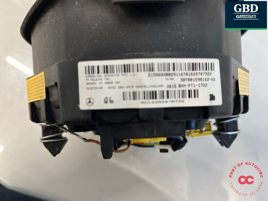 Airbag rattpute til Mercedes E-Klasse 2013-2016 (Fase 2) (W212) (W212) (A 000 860 51 03  9116|)