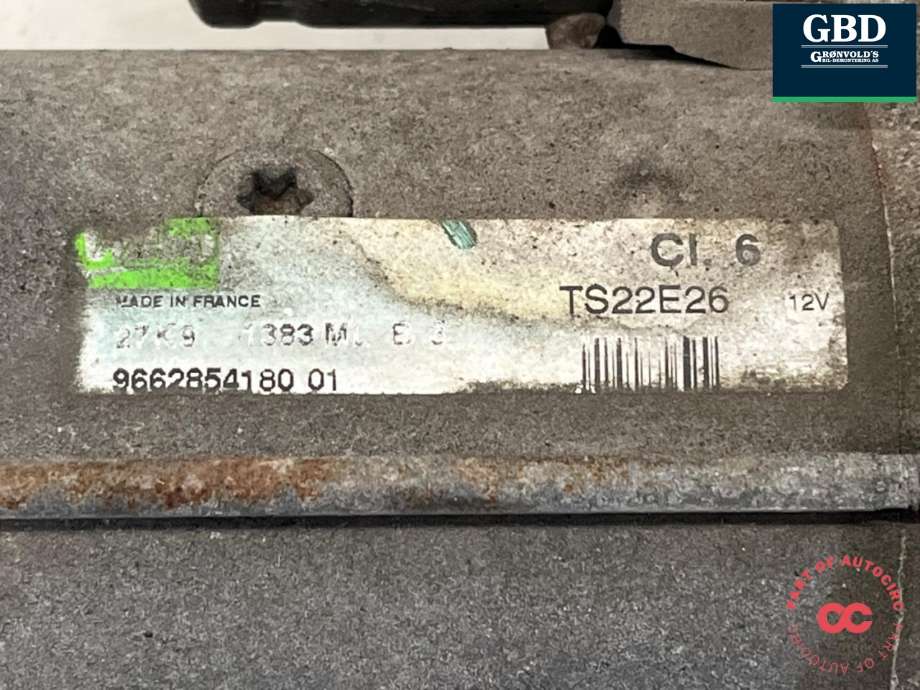 Starter diesel til Citroën C4, Picasso 2006-2013 (Type I)  (5802 AE| TS22E26|16 381 168 80| 9662854180 01|5802 CE | 16 381 168 80)