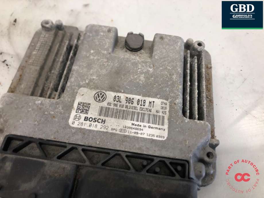 Styreenhet motor til Škoda Octavia 2009-2013 (Type II, Fase 2)  (03L 906 018 MT|03L 906 018 MT 1Z0|)