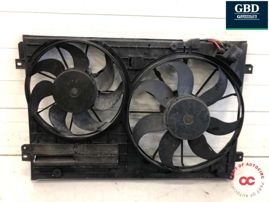 Kjølevifte elektrisk til Škoda Octavia 2009-2013 (Type II, Fase 2) (1K0 959 455 FR | 1K0 959 455 FE|1K0 959 455 ET |1K0 959 455 CR|1K0 959 455 DT | 1K0 959 455 ET)
