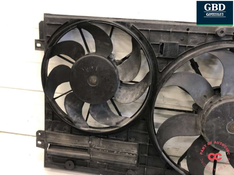 Kjølevifte elektrisk til Škoda Octavia 2009-2013 (Type II, Fase 2) (1K0 959 455 FR | 1K0 959 455 FE|1K0 959 455 ET |1K0 959 455 CR|1K0 959 455 DT | 1K0 959 455 ET)