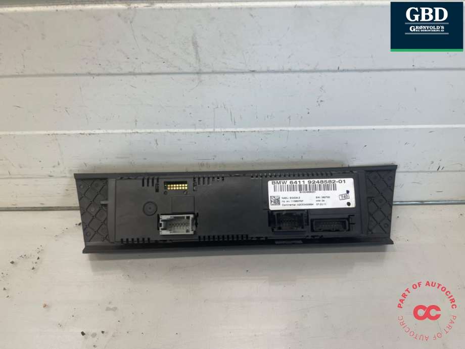 Varmeapparat betjening til BMW 3-Serie 2005-2011 (E90/E91/E92/E93) (E90/E91/E92/E93) (64 11 9 292 264|64119248582-01|)