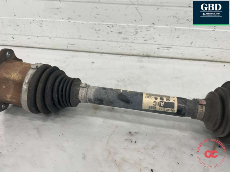 Drivaksel høyre foran, diesel/automat til Audi Q5 2008-2012 (Type I, Fase 1)  (8R0 407 271 C|8R0 407 271 CX|)