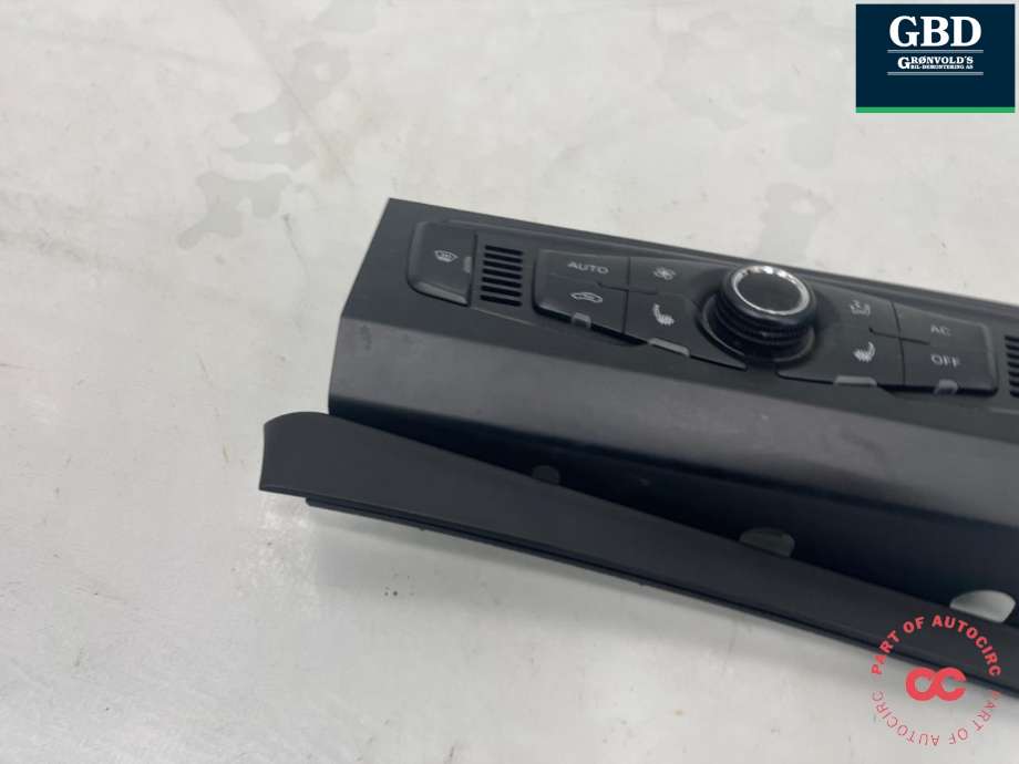 Varmeapparat betjening til Audi Q5 2008-2012 (Type I, Fase 1)  (8T1 820 043 AH|8T1 820 043 AS XZF|8T1 820 043 AH XZF)