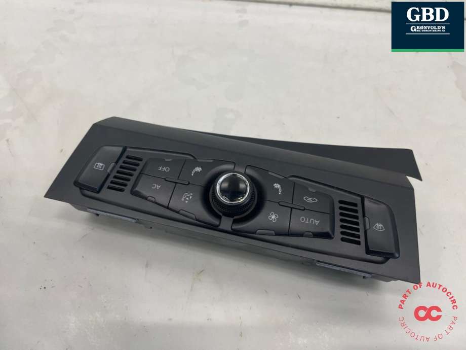 Varmeapparat betjening til Audi Q5 2008-2012 (Type I, Fase 1)  (8T1 820 043 AH|8T1 820 043 AS XZF|8T1 820 043 AH XZF)