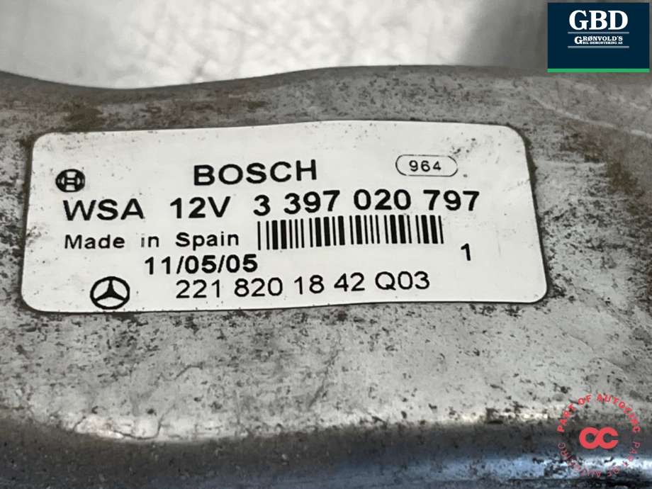 Viskeroverføring til Mercedes S-Klasse 2005-2013 (W221) (W221) (221 820 18 42|3 397 020 797|221 820 18 2 Q03)